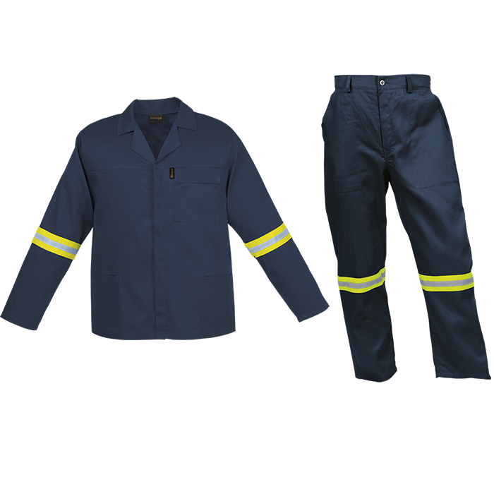 Barron Budget Poly Cotton Conti Suit with Reflective - Image 6