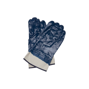 JAVLIN BLUE NITRILE FULLY COATED CANVAS CUFF, JERSEY LINER, SUPERIOR QUALITY